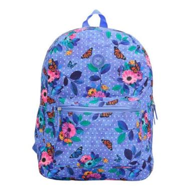 Imagem de Mochila Escolar Borboletas Clio Girl Mf3015 Lavanda - Clio Stye By Sh8