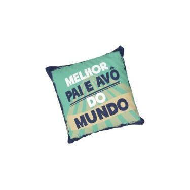 Imagem de Almofada com Enchimento Dia dos pais Melhor Pai e Avô do Mundo - Core 