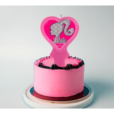 Imagem de Vela Plana Decoração Barbie Rosa festa aniversário - Festcolor
