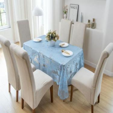 Imagem de Toalha de Mesa Renda 6 Cadeiras Diversas Cores Luxuosa Moderna - Eva E