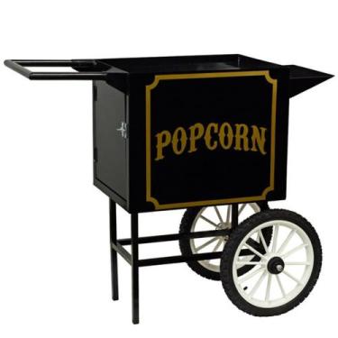 Imagem de Carrinho para Pipoqueira Estilo Retrô Preto - Central dos Brinquedos