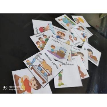 Imagem de Material Estruturado Pedagógico Rotina - TD Jogos Educativos, menino