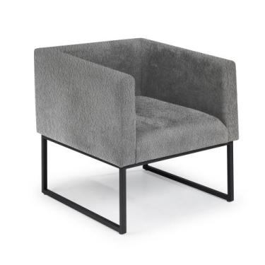 Imagem de Poltrona Thais Aço Carbono Preto - Drop mobiliário