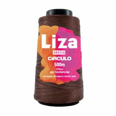 Imagem de Linha para Crochê Liza Grossa 500m - Círculo - Circulo, 7217-CASTANHO 
