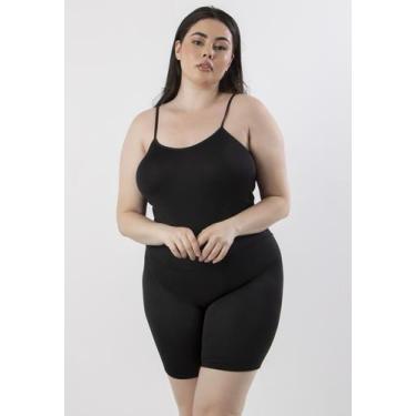 Imagem de Macaquinho Segunda Pele  Plus Size Anagua Underwear Alcinha - DILUXO, 