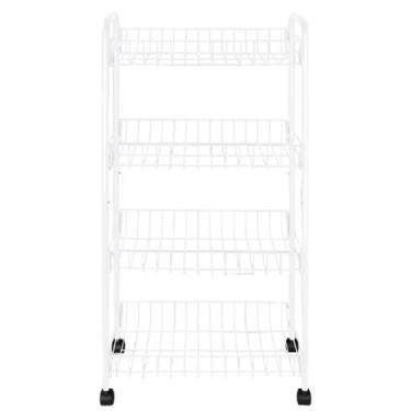 Imagem de Mor Fruteira 4 Andares Branca com Rodas, 8716