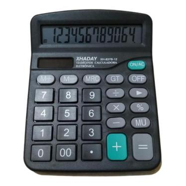 Imagem de Calculadora De Mesa Comercial Escritório Display 12 Digitos - XH 
