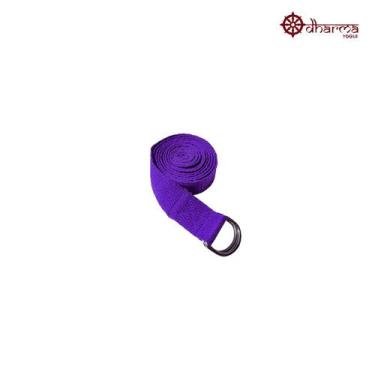 Imagem de Cinto/Strap Iyengar Roxo Alongamentos e Alinhamento Postural - Dharma 