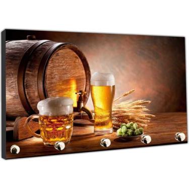 Imagem de Porta Chaves Cerveja Bebidas Bar Organizador Chaveiro Decorar Gourmet 