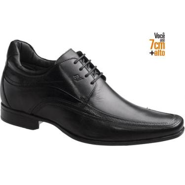 Imagem de Sapato Em Couro Preto Rafarillo Vegas Alth 7cm +Alto Original Lançamen