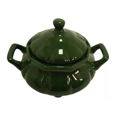 Imagem de CCO DESIGNER Sopeira De Porcelana/Cerâmica Verde - 2 Litros - Retangular - Liso - Microwavable