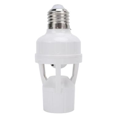 Imagem de Soquete do Sensor de Luz, Suporte de Lâmpada LED Residencial, Soquete de Interruptor de Lâmpada Com Sensor de Movimento Infravermelho LED de Parafuso E27 para Hotéis,