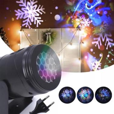 Imagem de Projetor Led Natal Desenhos Natalinos Laser Jardim - Projetor Natalino