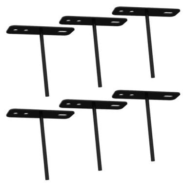 Imagem de Kit 06 Suportes De Refletor Led Canhão de Luz Fachada Banner Base Esta