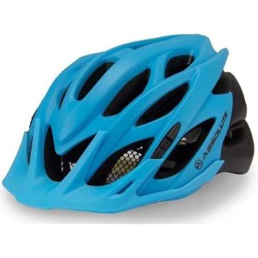 Imagem de Capacete Absolute Wild C/ Led Azul/pto Fosco M/g, Azul