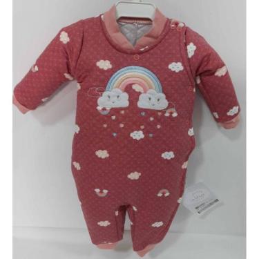 Imagem de Macacão Longo Le Bhua Linha Paraiso Bebe Menina Luxo 466 - Le Bhua / P