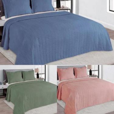 Imagem de Kit Colcha Cobre Leito Galeria Casal Dupla Face 3 Peças - Camesa, Sort