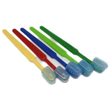 Imagem de 200 Escova dental infantil macia protetor de cerdas durável - Medfio