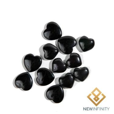 Imagem de Coração de Obsidiana Pedra Natural Cristal - New Infinity