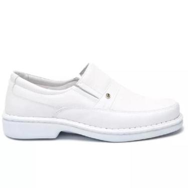 Imagem de Sapato Confort Masculino em couro Ref 1003SE - Ranster, Branco, 40