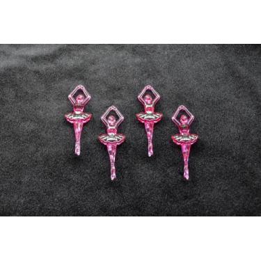 Imagem de Bailarina Mini 80x27mm Cor 109 Rosa Pink Transparente - pct c/ 250g - 