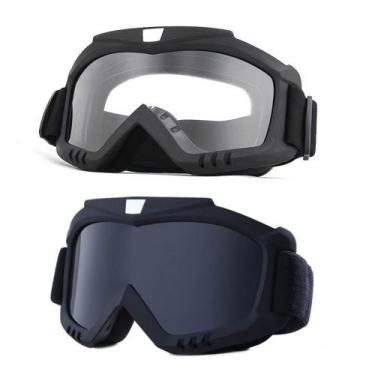 Imagem de Kit 2 Óculos Snowboard Motocross Jet Ski Paintball Esqui Uv - PENDULAR