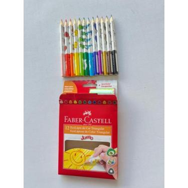 Imagem de Lápis de cor Jumbo Triangular 12 cores - Faber-Castell