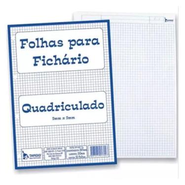 Imagem de Folha de fichário A4 Refil Colegial 4 Furos Universitário Nf - Tamoio