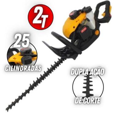 Imagem de Podador De Cerca Viva Vulcan À Gasolina 25cc Com Lâmina Dupla Ação Pun
