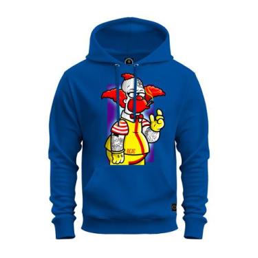 Imagem de Moletom Blusa De Frio Inverno Confortável Estampado Palhaço Bolado_x00