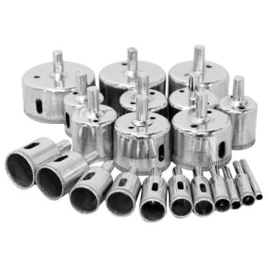 Imagem de 21 Brocas Diamantadas Vidro Mármore Piso Cerâmica - Nagano