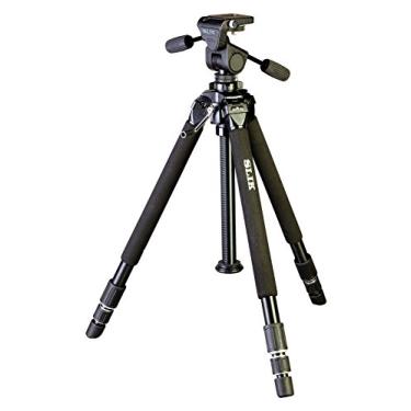Imagem de SLIK Tripé profissional II-LE de alumínio com cabeça panorâmica de 3 vias, para câmeras mirrorless/DSLR Sony, Nikon, Canon, Fuji e mais - Preto (616-816)