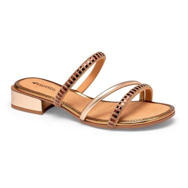 Imagem de Sandália Feminina Rasteira Mississipi Metalizado