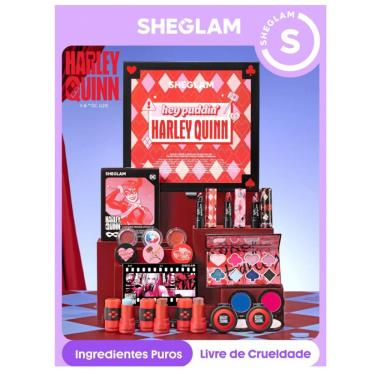 Imagem de Box Kit de Maquiagem Harley Quinn Arlequina - Sheglam