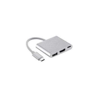 Imagem de Cabo USB 3.1 Tipo C A Macho X USB 3.0-HDMI-Tipo C Fêmea de 15 CM - FLY