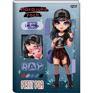 Imagem de Kit de Cadernos Brochura, 1/4, Capa Dura, Petit Poa, 80 Folhas, Embalagem com 5 Unidades, Jandaia