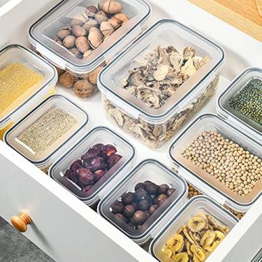 Imagem de Recipientes Transparentes de Armazenamento de Alimentos à Prova de Vazamentos Com Escorredor Removível para Geladeira Conjunto de 3 Peças