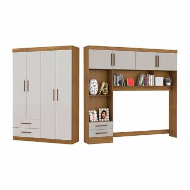 Imagem de Carioca Móveis - Guarda-Roupa Casal Modulado Hércules 8 Portas 4 Gavetas Carioca Móveis