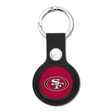 Imagem de Chaveiro NFL SAN Francisco 49ERS Suporte para Apple AIR TAG para cães e gatos, capa para Apple Airtag Tracker, suporte de pingente de dispositivo de rastreamento de cães GPS