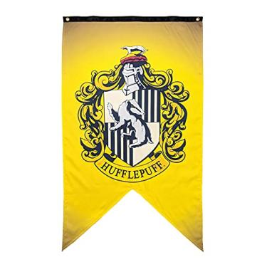 Imagem de Harry Potter Banner de parede - Tamanho grande 76 x 127 cm - Faixa de tecido interno (Hufflepuff)