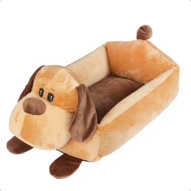 Imagem de Cama De Cachorro Caminha Fofa Ninho Pra Pet Pelúcia (Marrom)