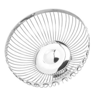 Imagem de Cesta de Armazenamento de Drenagem de Frutas de Aço Inoxidável de Grande Capacidade, Cesta de Drenagem para Sala de Estar, Tigelas de Frutas Elegantes, Cesta de (M (59 cm/23,2