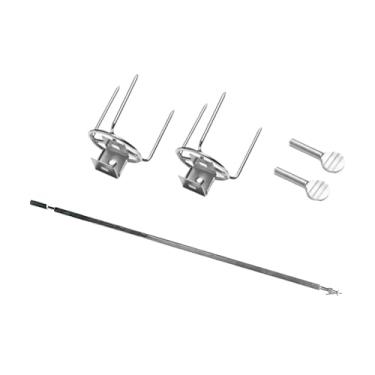 Imagem de Generic Suporte para Frango Rotativo com Garfo, 34cm