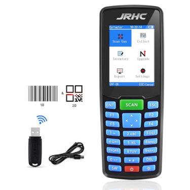Imagem de JRHC Leitor de Código de Barras Sem Fio 2D, Leitor de Inventário e Coletor de Dados Terminal de Dados Portátil Dispositivo de Inventário com Longa Distância de Transmissão Leitor d (,)