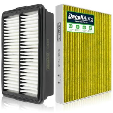 Imagem de Dacall Conjunto de filtro de ar de motor e cabine para Hyundai Elantra (2017-2020), Elantra GT (2018-2020), para Kia Forte (2019-2023), Forte5 (2020-2023), substitui 97133-F2000, CA12057