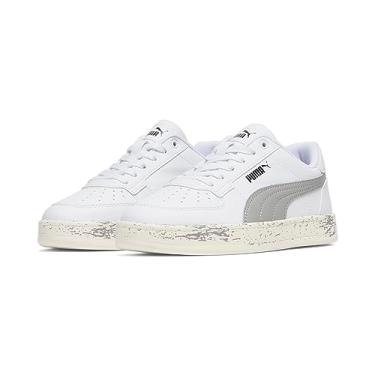 Imagem de PUMA Tênis infantil unissex Caven, Puma Cinza-puma preto de concreto branco, 17
