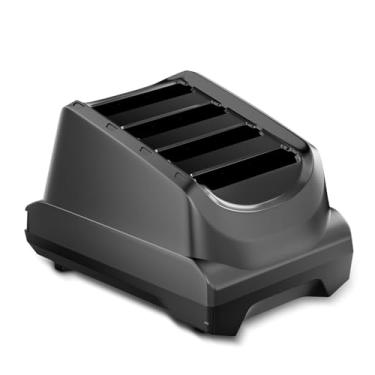 Imagem de Kit de suporte de carregamento de bateria com 4 compartimentos para scanners de código de barras Zebra TC21 TC26 TC210 TC210K TC26AK | Compatível com bateria BT-000409 - Estação de carregamento com