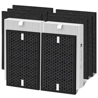 Imagem de Filtro de ar de substituição HPA5100 compatível com Honeywell Air Pur-ifier HPA5100 HPA5150 HPA094 HPA100 HPA3100, 6 filtros R 2 pré-filtros A Filtro de carbono 2 S, número de peça HRF-R1 HRFSC1