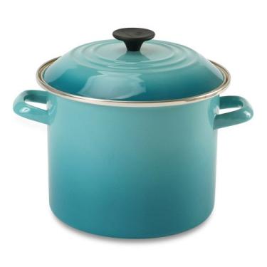 Imagem de Le Creuset Stockpot 22 cm Aço Carbono Esmaltado Azul Caribe