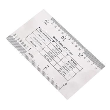 Imagem de Régua de Ação de Corda, Portátil Versátil à Prova de Ferrugem Régua de Ação de Corda de Guitarra Substituição de Aço Inoxidável para Manutenção para Bandolim